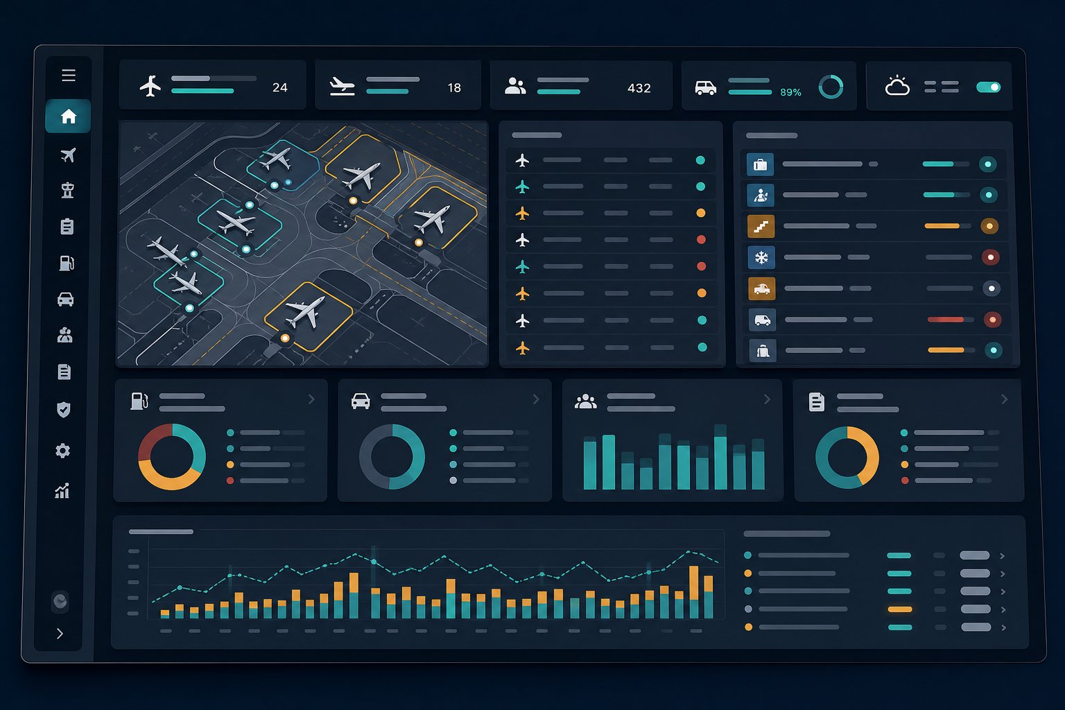 Tableau de bord opérationnel GroundSuite